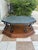 Mid-Century Modern Vintage C. 1969 Mid Century Modern Spanish Revival Octagonal Slate Top & Iron Coffee Table For Sale - Image 3 of 10