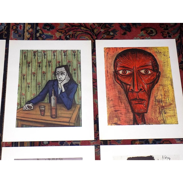 This set of five (5) abstracted mid 20th century large folio lithographs by Bernard Buffet (France 1928-1999) depict...