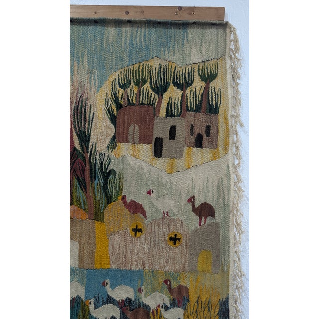 Mid-Century Modern Tapestry by Alfredo Gauro Ambrosi, 1920s For Sale - Image 3 of 9