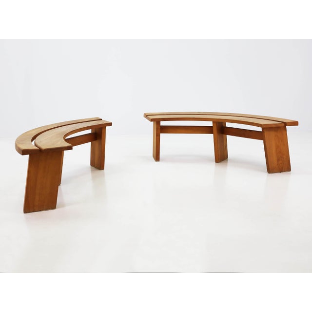 Model S38A Curved Benches by Pierre Chapo, France, 1965 For Sale - Image 6 of 14