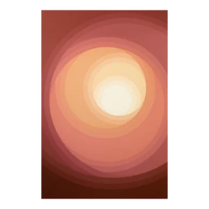 1980s Abstract Op-Art Serigraph "Brown Study" by Neil Korpi Unframed 40x30