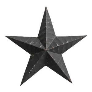Vintage Black Metal Farmhouse Barn Star Wall Object