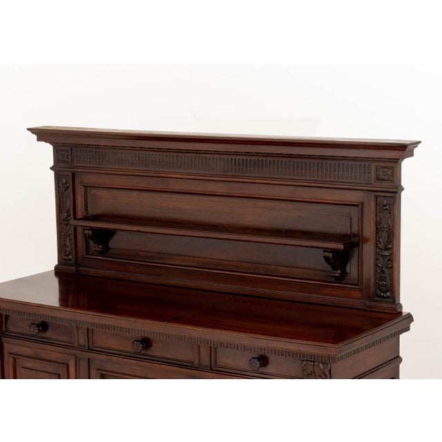 Brown Renaissance Revival Carved Walnut Sideboard For Sale - Image 8 of 15