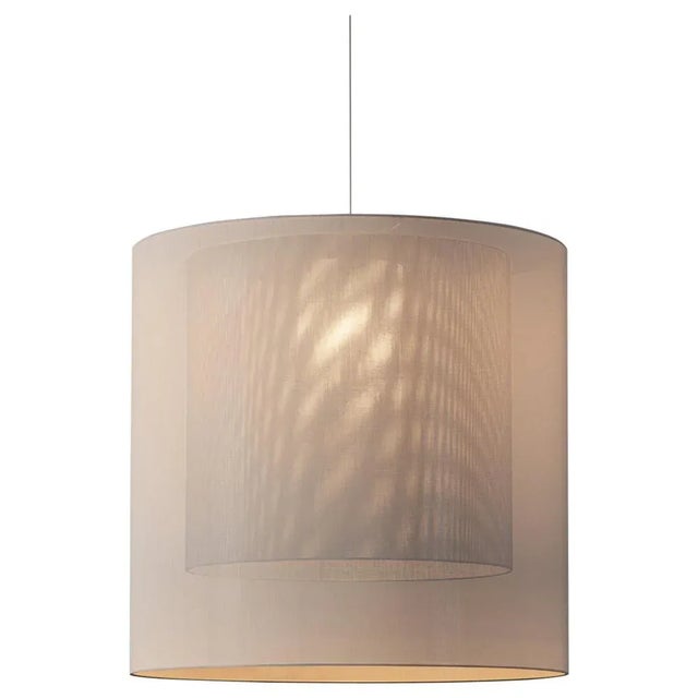 White and Grey Moaré Pendant Lamp by Antoni Arola For Sale - Image 10 of 10