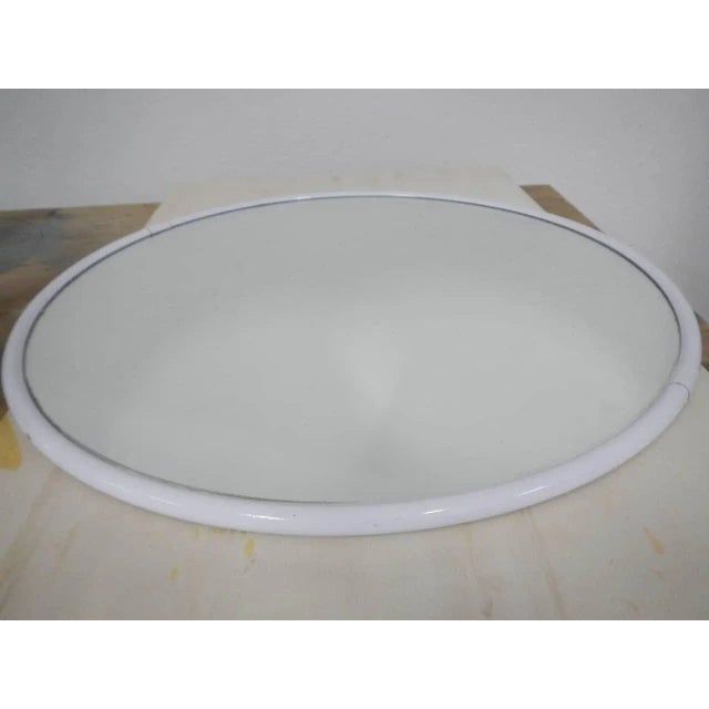 Vintage Mirror in Colored Iron, 1970s For Sale - Image 3 of 10