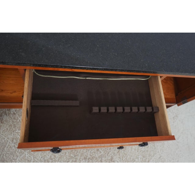Stickley Stickley 21st Century Cherry Granite Top Sideboard For Sale - Image 4 of 18