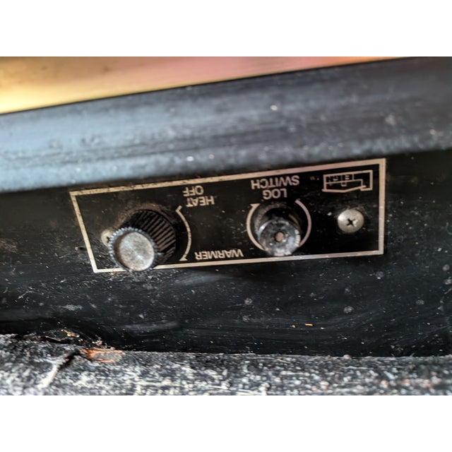 Mid Century Standing Fireplace For Sale - Image 4 of 6