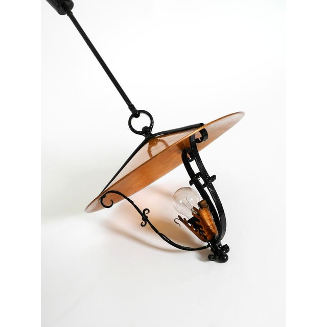 Large Vintage Pendant Lights in Heavy Metal and Copper, 1930s, Set of 2 For Sale - Image 13 of 18