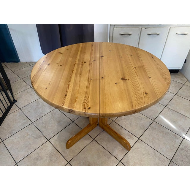 Vintage Extensible Dining Table, 1970, Set of 3 For Sale - Image 16 of 18