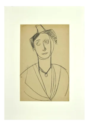 Unknown, Portrait, Pencil Drawing, Early 20th Century