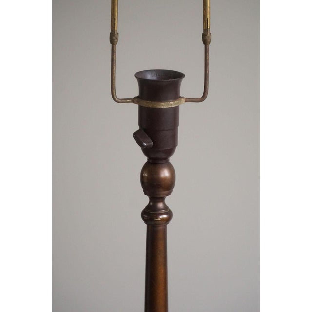 Danish Art Nouveau Table Lamp in Bronze, 1920s For Sale - Image 16 of 18