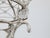 Silver Italian 1920s Rock Crystal Beaded Eight-Light Chandelier with Rosettes For Sale - Image 8 of 12