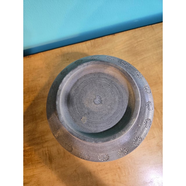 Asian Antique Korean Style Handmade Clay Jar For Sale - Image 3 of 4