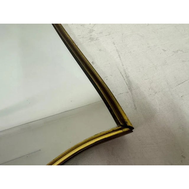 Italian Brass Mirror, 1950s For Sale - Image 6 of 12