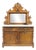 19th Century Henry II Oak and Marble Sideboard with Mirror For Sale