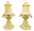 Murano Opaline Glass Lampshades from Manifattura Di Murano, 1980s, Set of 2 For Sale