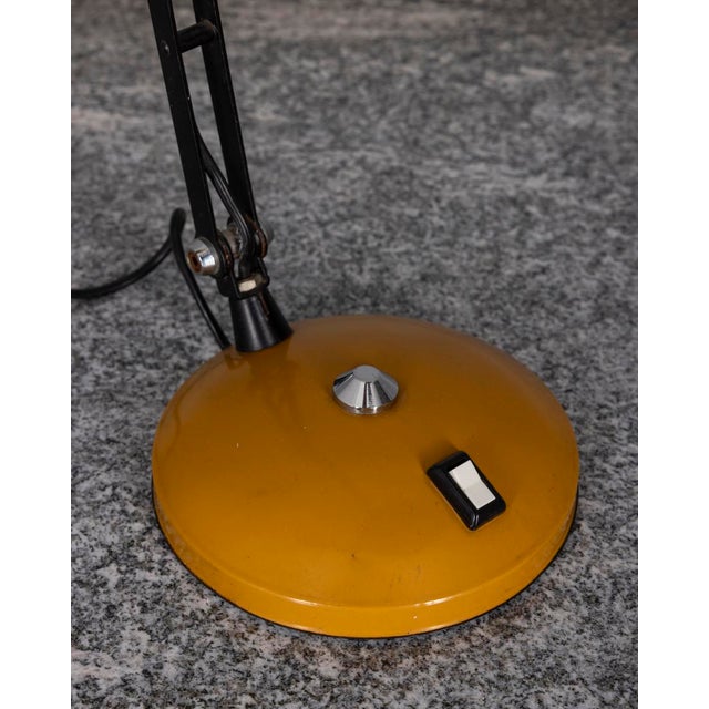 Industrial Vintage Italian Metal Table Lamp, 1970s For Sale - Image 3 of 11