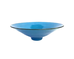 George Wilson Mid-Century English Blue Studio Pottery Bowl