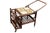 Mid-Century Modern 1960s Italian Bamboo & Rattan Tile-Top Drinks Trolley Bar Cart For Sale - Image 3 of 18