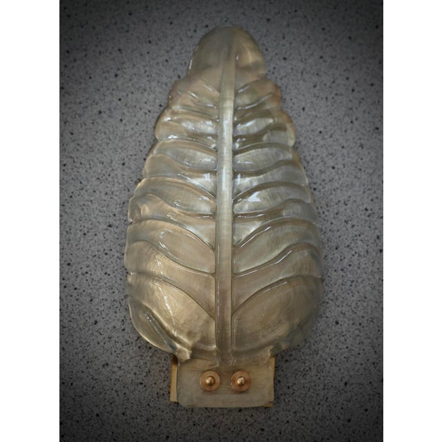 Murano Art Glass Gold and Brass Wall Light and Sconces, 2000 For Sale - Image 6 of 11