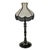 Boho Chic Buchanan Scalloped Aluminium Base Table Lamp, Natural/Black For Sale - Image 3 of 6