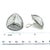 1990s Pair of John Hardy Estate Clip on Triangle Dot Earrings Silver For Sale In New York - Image 6 of 6