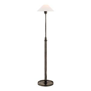 J. Randall Powers by Visual Comfort Signature Hargett Floor Lamp in Bronze with Linen Shade