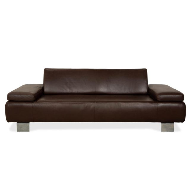 Taboo 3-Seater Sofas in Brown Leather from Willi Schillig, Set of 2 For Sale - Image 14 of 18