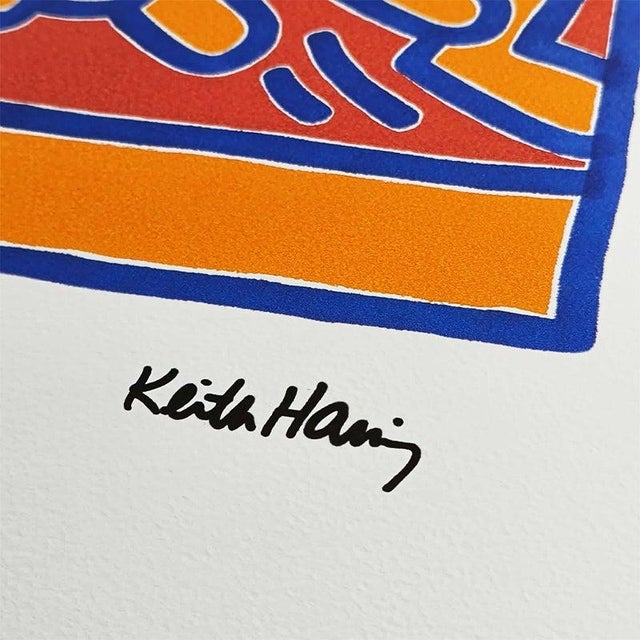 1990s Keith Haring, Figurative Composition, Limited Edition Lithograph, 1990s For Sale - Image 5 of 9