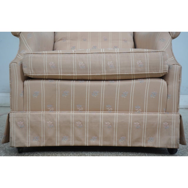 Brown Jm Walton Custom Upholstered Club Chair For Sale - Image 8 of 12