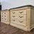 Beautiful vintage pair of nightstands by Bernhardt featuring substantial genuine marble tops and an elegant, European-...