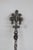 Metal Italy Ornate Silvertone Straining Spoon Decorative Floral Cherub Motif 5143b For Sale - Image 7 of 12