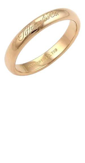 Tiffany & Co. Notes 18k Rose Gold 3mm Wide Dome Band Ring