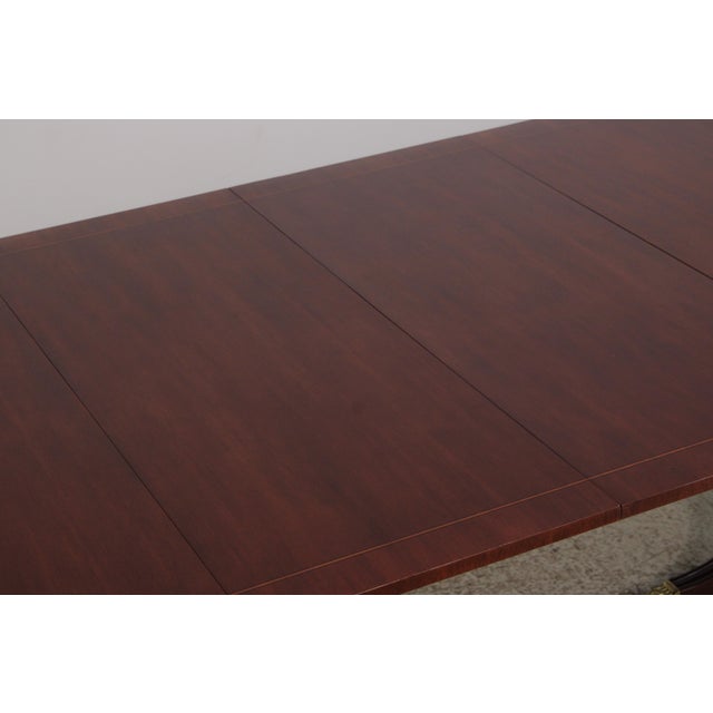 Baker Colonial Williamsburg Mahogany Dining Room Table For Sale - Image 14 of 18