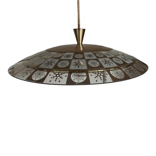 Mid-Century Modern 1960s Moe Lighting Snowflake Pulled Down Lamp For Sale
