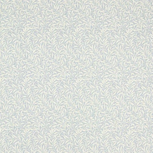 Morris & Co Pure Willow Boughs Weave Fabric in Mineral Blue For Sale