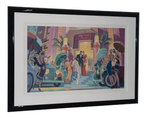 Michael Young "Pink Parrot Club" Original Signed Serigraph C.1990