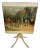 Folding Fire Screen Tilts to Become a Lovely Accent Table Depicting a Formal English Hunt For Sale