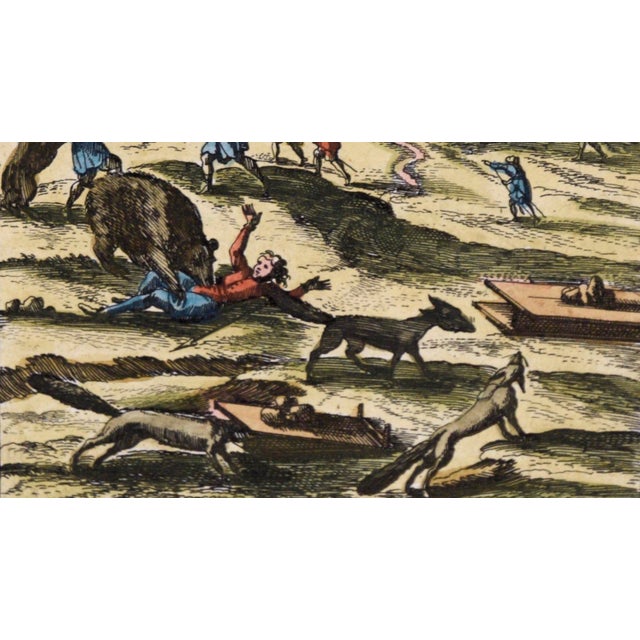 Rare Hand Colored "Cabane Des Hold" - 1st Ed "Description De L’Univers" C. 1683 by Alain Manesson Mallet For Sale - Image 4 of 7