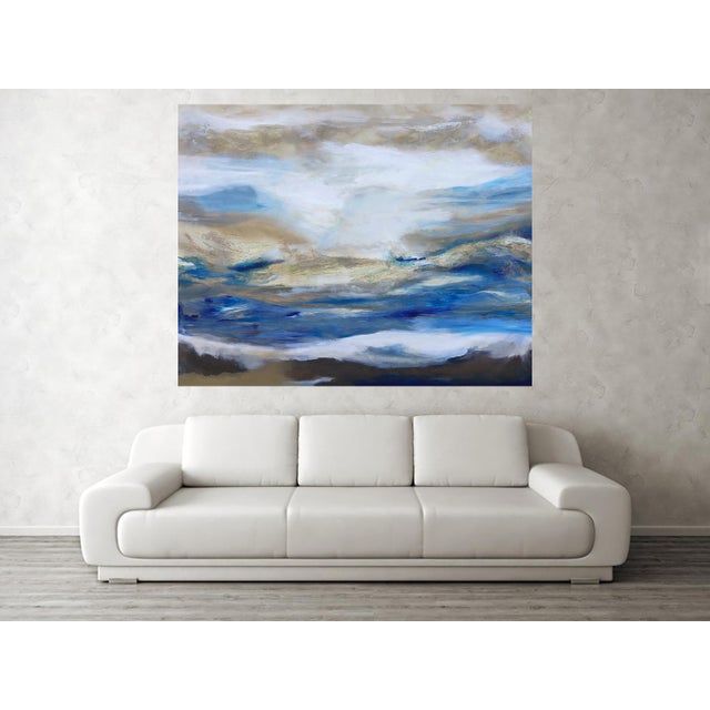 Poetic Art Statement: Enchanted by Ethereal Peace. This huge original painting was painted en plein air on a beach in my...