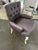 2010s Designer Lavender Tufted Geometric Accent Chair With Cabriole Legs For Sale - Image 5 of 6