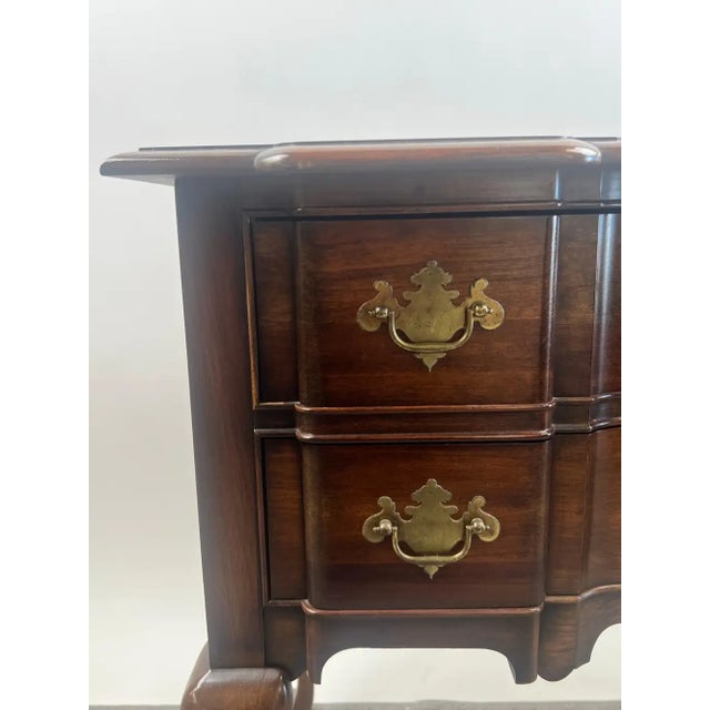 Vintage Pennsylvania House Queen Anne Style 2-Drawer Table or Low-Boy Chest For Sale - Image 12 of 14