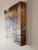 Late 20th Century Late 20th Century Signed Contemporary Abstract Mixed Media Canvas Painting in Burgundy & Gold For Sale - Image 5 of 10