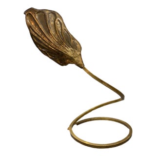 Leaf Table Lamp attributed to Tommaso Barbi for Bottega Gadda, 1970 For Sale