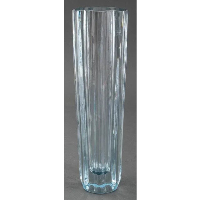 Swedish Mid-Century Modern signed art glass vase, signed "Strombergshyttan" and with production number "131139" for the...