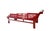 1930s Vintage Chinoiserie Red Lacquer Princess Daybed 90" W For Sale - Image 5 of 15