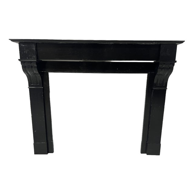 Napoleon III Fireplace with Black Marble Corbel, 1800s For Sale