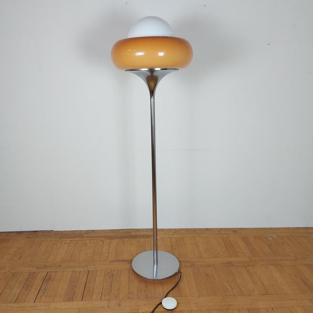 Plastic Tulip Floor Lamp by Harvey Guzzini for Meblo, Italy, 1960s For Sale - Image 7 of 7