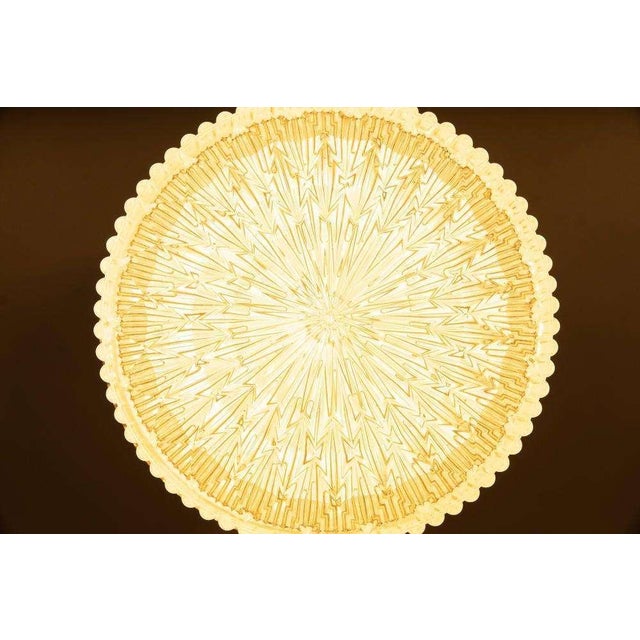 Vintage Glass and Metal Ceiling Lamp, 1960s For Sale - Image 12 of 15