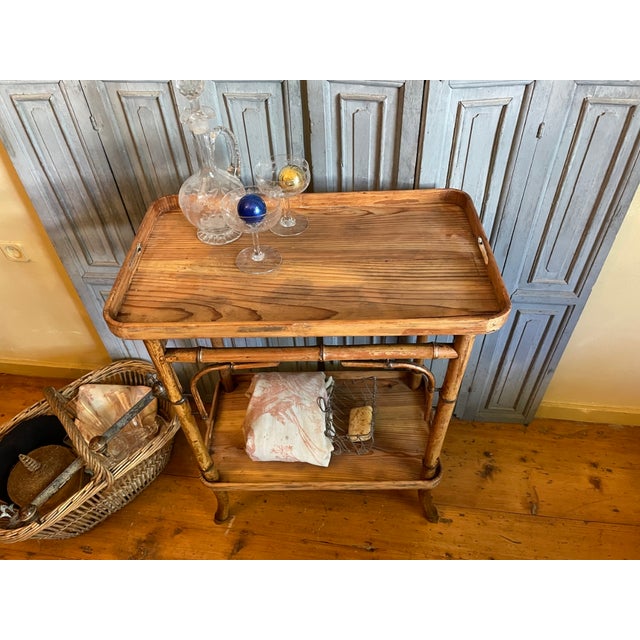 Antique Tea Trolley Table, 1890 For Sale - Image 3 of 18